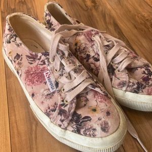 Superga Women's Floral Sneakers - Pink